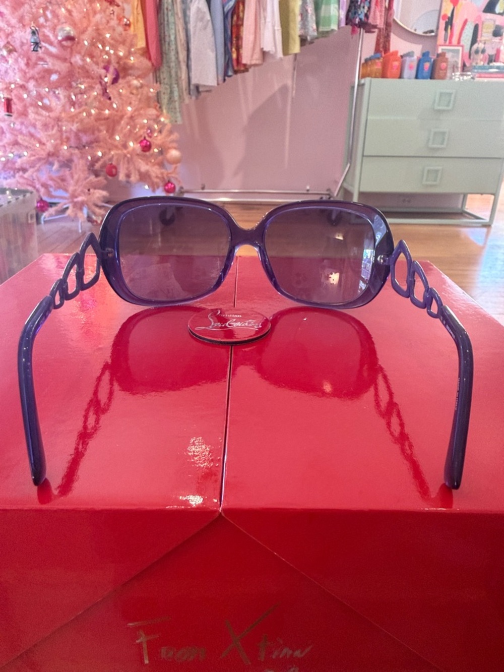 Pucci Women’s Purple Fashion Sunglasses Designer Style made in Italy great cond - Picture 7 of 15